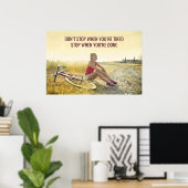 Motivatie fietsprint –  offerte poster (Thuiskantoor)