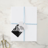 Motivatie Fietssport om u te inspireren Custom Cadeaulabel (Met Touw)