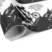 Motivatie Fietssport om u te inspireren Custom Cadeaupapier (Rol Hoek)