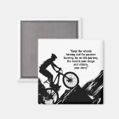 Motivatie Fietssport om u te inspireren Custom Magneet (Voorkant / Achterkant)