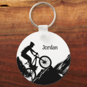 Motivatie Fietssport om u te inspireren Custom Sleutelhanger (Achterkant)