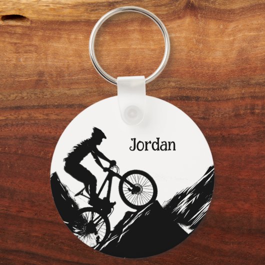 Motivatie Fietssport om u te inspireren Custom Sleutelhanger (Achterkant)