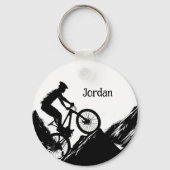 Motivatie Fietssport om u te inspireren Custom Sleutelhanger (Achterkant)