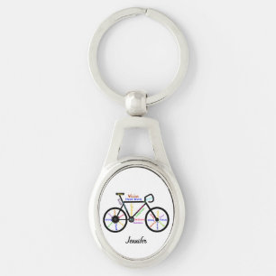 Motivatie Fietswoorden Fietsfiets Fietsfiets Aange Sleutelhanger