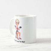 Motivatie Fitness Coffee Mok (Voorkant links)