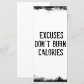 Motivatie fitness Gym Quote (Voorkant / Achterkant)