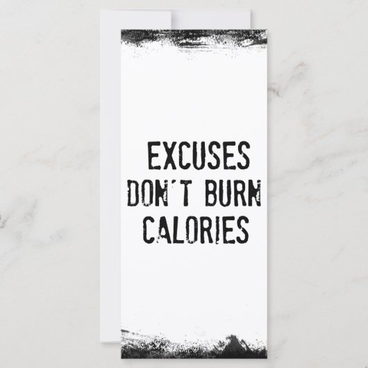 Motivatie fitness Gym Quote (Voorkant)