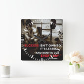 Motivatie fitness Gym Vierkante Klok (Huis)