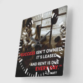 Motivatie fitness Gym Vierkante Klok (Hoek)