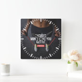 Motivatie fitness Gym Vierkante Klok (Huis)
