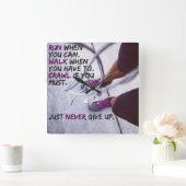 Motivatie fitness Gym Vierkante Klok (Huis)