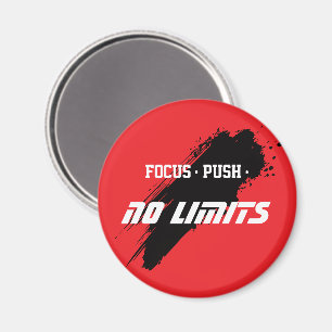 Motivatie Fitness Rood Magneet