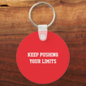 Motivatie Fitness Rood Sleutelhanger (Achterkant)