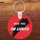 Motivatie Fitness Rood Sleutelhanger (Voorkant)