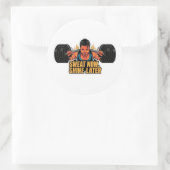 Motivatie fitness Sticker zweet nu glans later (Tas)