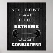 Motivatie fitness van gym-uitwerkingen, citaat poster (Voorkant)