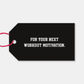 Motivatie Fitness Wit Cadeaulabel (Achterkant Horizontaal)
