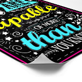 Motivatie fitness - workout - Gym - werkquote Poster (Hoek)