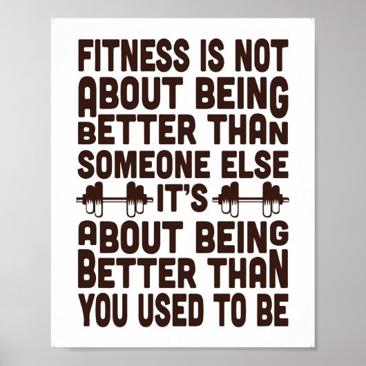 Motivatie fitnessoffertes, gym Décor-Posters Poster (Voorkant)