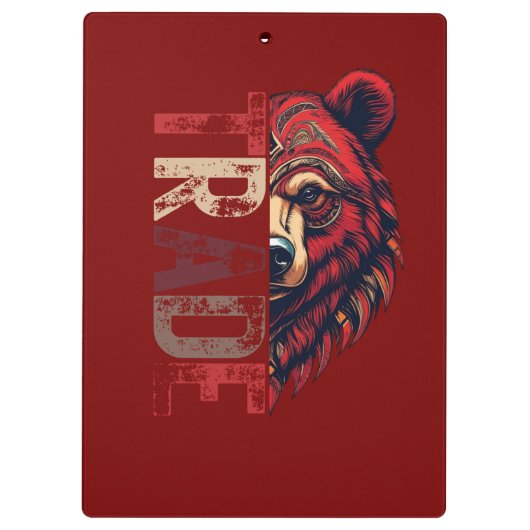 motivatie | Forex mindset | Bear Klembord (Achterkant)