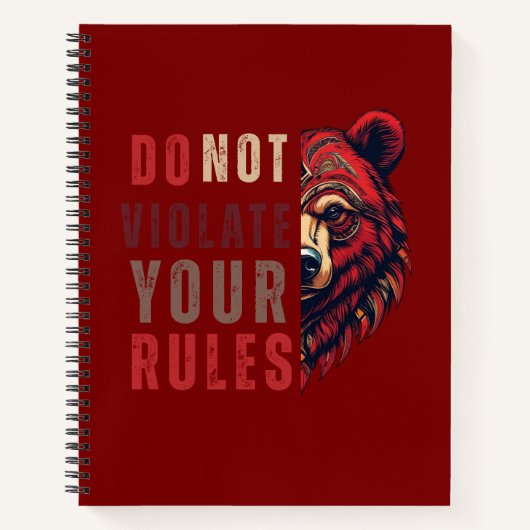 motivatie | Forex mindset | Bear Notitieboek (Voorkant)