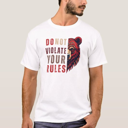 motivatie | Forex mindset | Bear T-shirt (Voorkant)