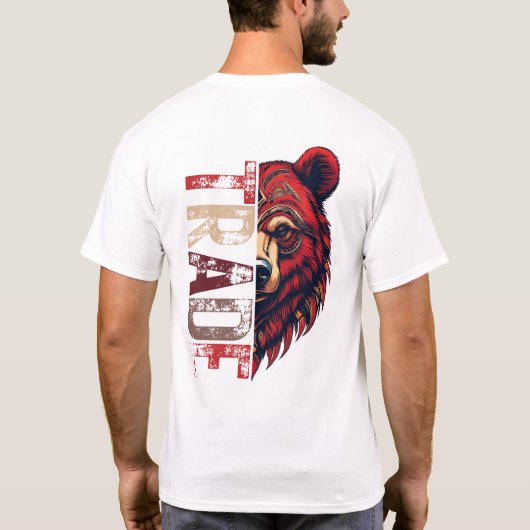 motivatie | Forex mindset | Bear T-shirt (Achterkant)