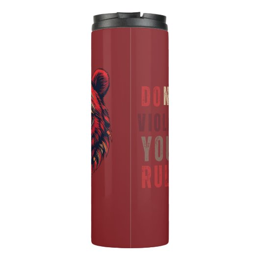 motivatie | Forex mindset | Bear Thermosbeker (Achterkant)