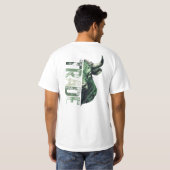 motivatie | Forex mindset | stier T-shirt (Achterkant volledig)