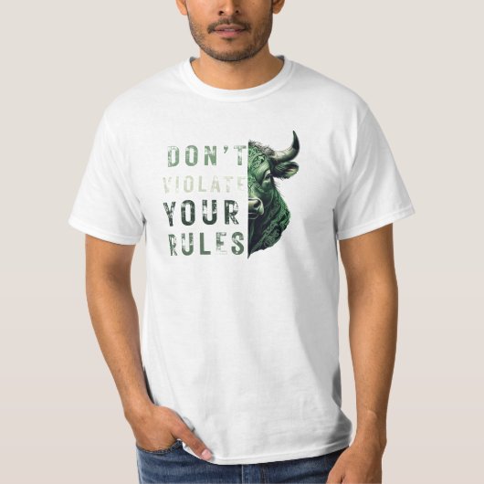 motivatie | Forex mindset | stier T-shirt (Voorkant)