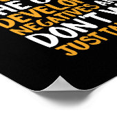 Motivatie fotografie focust op wat belangrijk is poster (Hoek)