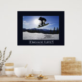 MOTIVATIE foto's FLYSNOWBOARDER Poster (Keuken)