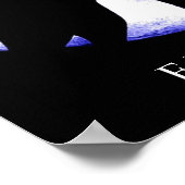 Motivatie Freedom Wolf Howls Silhouette Poster (Hoek)