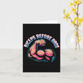 Motivatie Funny Gym Humor Biceps Gains Biceps B Kaart (Gele Bloem)