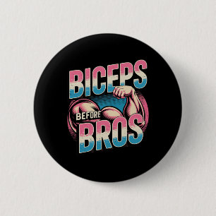 Motivatie Funny Gym Humor Biceps Gains Biceps B Ronde Button 5,7 Cm