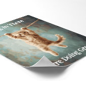 Motivatie Funny Hang In There Cat Poster (Hoek)