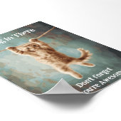 Motivatie Funny Hang In There Cat Poster (Hoek)