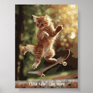 Motivatie Funny Inspirerend Cat Poster
