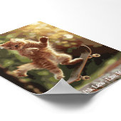 Motivatie Funny Inspirerend Cat Poster (Hoek)