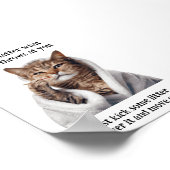 Motivatie Funny Inspirerend Cat Poster (Hoek)