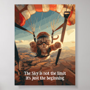 Motivatie Funny Inspirerend Cat Poster