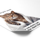 Motivatie Funny Inspirerend Cat Poster (Hoek)