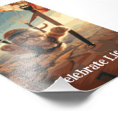 Motivatie Funny Inspirerend Cat Poster (Hoek)