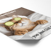 Motivatie Funny Inspirerend Cat Poster (Hoek)