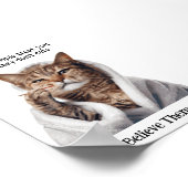 Motivatie Funny Inspirerend Cat Poster (Hoek)