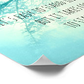 motivatie Gandhi citaat poster blauwe natuur kunst (Hoek)