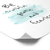 motivatie Gandhi quote poster waterverf stijl (Hoek)