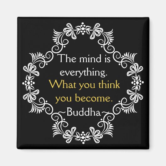 Motivatie Gedachten Boeddha Quote Magneet (Voorkant)