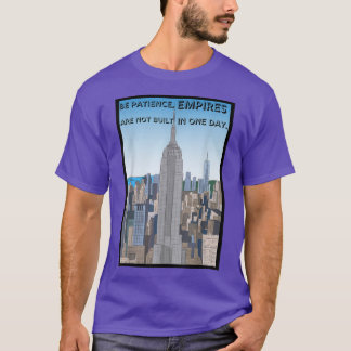 Motivatie: geduldige rijken zijn niet ingebouwd op t-shirt