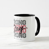 Motivatie geef nooit op mok (Voorkant rechts)